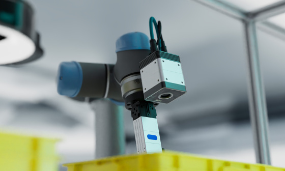 상자 속 자재를 검사하는 IDS 3D 카메라 Nion