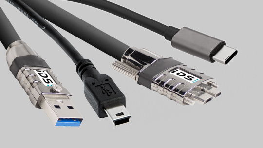 다양한 USB 커넥터 유형의 USB 케이블