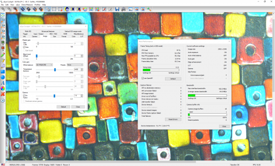 IDS Software Suite: uEye Cockpit - 이미지 설정들