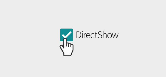 손 기호가 DirectShow라고 표시된 확인란을 클릭합니다.