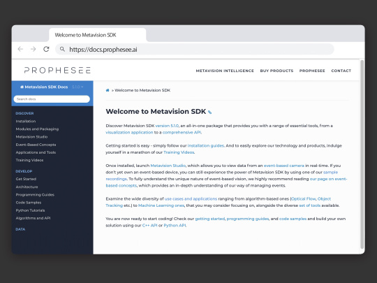 Metavision SDK 스크린샷