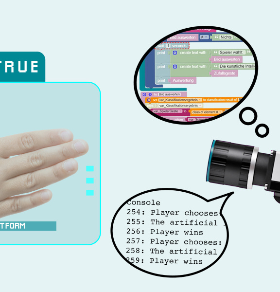 AI 상대로 Vision app에 대해 “가위 바위 보” 놀이를 합니다