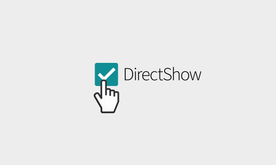 손 기호가 DirectShow라고 표시된 확인란을 클릭합니다.