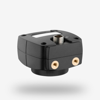 렌즈가 아래쪽을 향하고 연결부가 위쪽을 향하는 USB 3 uEye ML 산업용 카메라