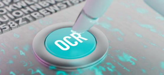 “OCR”이라고 표시된 흰색 버튼
