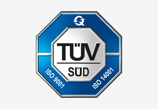 ISO 9001 및 ISO 14001 로고
