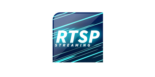 흰색 ‘RTSP Streaming’ 문구가 있는 파란색 아이콘