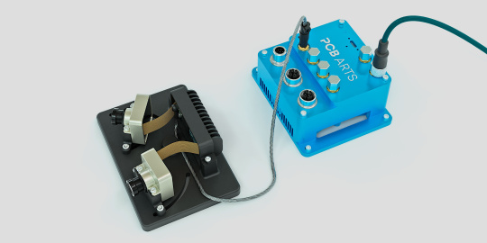 듀얼 헤드 카메라 모듈과 PCB-Arts 임베디드 PC로 구성된 GMSL2 Discovery Kit