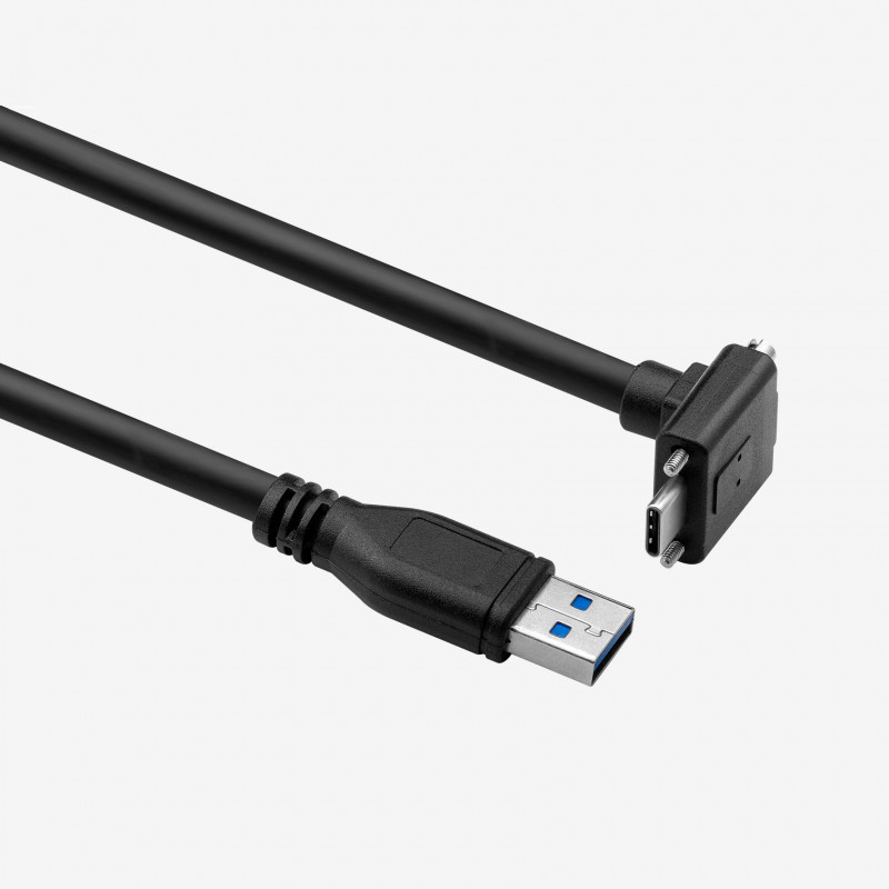 USB 3 표준 케이블, 수직 각짐, 나사식, 5m
