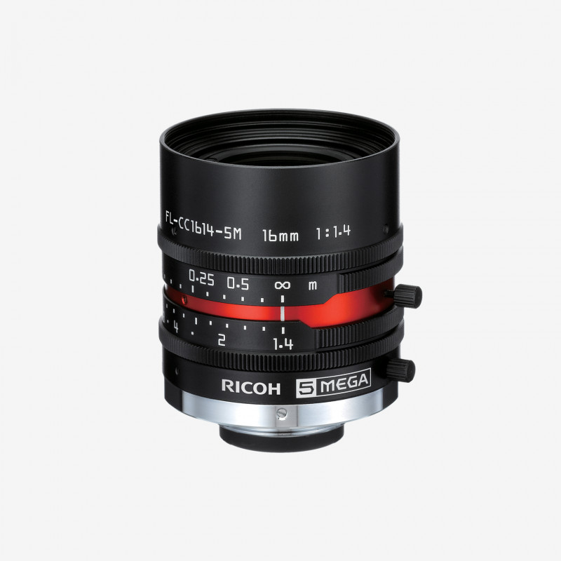 렌즈, RICOH, FL-CC1614-5M, 16mm, 2/3"