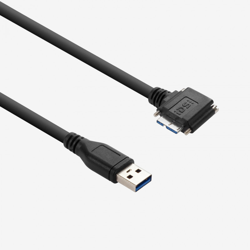 USB 3, 표준 케이블, 오른쪽 각짐, 나사식, 3m