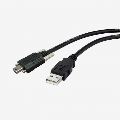 USB 2.0, 드래그체인 케이블, 일자형, 나사식, 5m