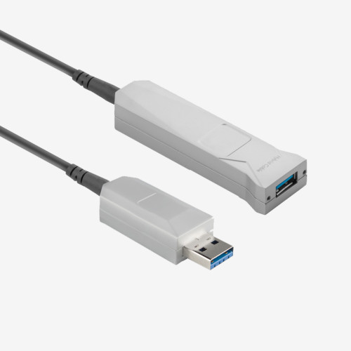 USB 3, AOC, 액티브 케이블, 일자형, 나사식, 5m