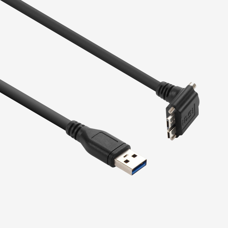 USB 3 표준 케이블, 각짐, 나사식, 2m
