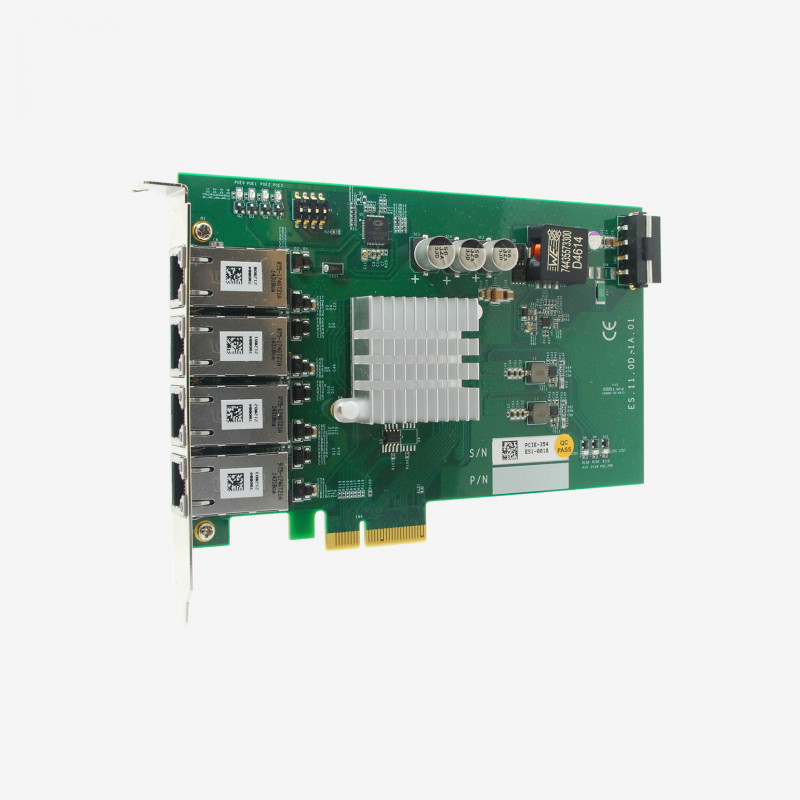 Neousys PCIe-PoE354at x4 네트워크 카드 4 포트