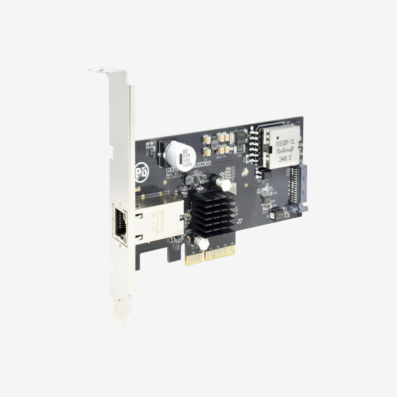 10G POE + PCIe x4 Gen 3 카드, 1포트, RJ45